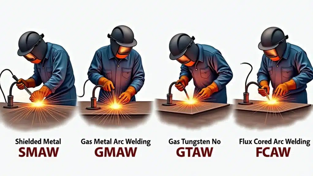 Welche Arten des Lichtbogenschweißens gibt es?